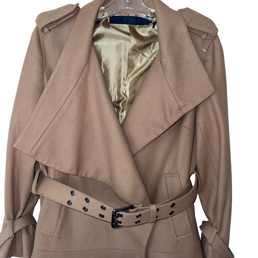 L.A.M.B. Tan Trench Coat - Picture 9 of 15